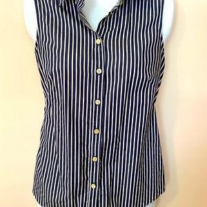 J Crew sleeveless button down